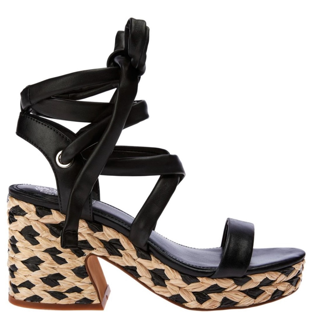 Vince Camino Roreka Lace-up Leather Heel  Sandal Size 7.5 NWOT